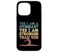 Custodia per iPhone 14 Pro Max Ginnastica Sì, sono una ginnasta Sì, sono più forte di te