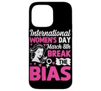 Custodia per iPhone 14 Pro Max Giornata internazionale della donna 8 marzo Rompere il pregiudizio