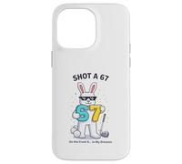 Custodia per iPhone 14 Pro Max Girato un 67 Coniglietto di Pasqua Golf Scherzo Umorismo Pasqua Golfers
