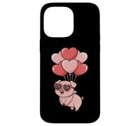 Custodia per iPhone 14 Pro Max Girls Womens Moms Valentines Day Hearts Show Pig Lover