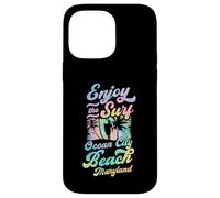 Custodia per iPhone 14 Pro Max Godetevi il surf Ocean City Beach Maryland Retro Style Surf