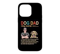 Custodia per iPhone 14 Pro Max Golden Retriever Dog Dad Definition Funny Fathers Day
