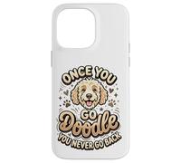 Custodia per iPhone 14 Pro Max Goldendoodle Mom Goldendoodle Dad Once You Go Doodle Proprietario
