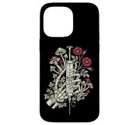 Custodia per iPhone 14 Pro Max Gothic Floral Skeleton Hand Syringe Funny Nurse