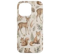 Custodia per iPhone 14 Pro Max Grafica Boho Woodland Animals Forest Wildlife Cottage