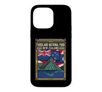 Custodia per iPhone 14 Pro Max Grafico di viaggio Fiordland National Park Nuova Zelanda bandiera