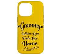 Custodia per iPhone 14 Pro Max Grammy dove l'amore si sente come a casa - orgogliosa famiglia nonna
