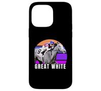 Custodia per iPhone 14 Pro Max Grande cavallo bianco, Corsa di cavalli, Santa Anita, Del Mar, Cavallo