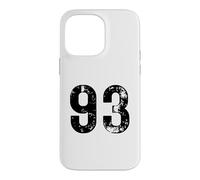 Custodia per iPhone 14 Pro Max Grande numero 93 per 93° compleanno novantatré anni 1993