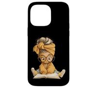 Custodia per iPhone 14 Pro Max Grandi occhiali con grafica per amanti del libro aperto per ragazza carina