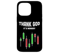 Custodia per iPhone 14 Pro Max Grazie a Dio il suo lunedì Stock Trader Forex Candlestick
