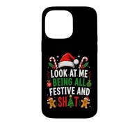 Custodia per iPhone 14 Pro Max Guardami mentre sono tutta festosa e un Natale merdamente divertente