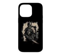 Custodia per iPhone 14 Pro Max Guerriero cavaliere medievale a pieno contatto di Buhurt