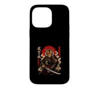 Custodia per iPhone 14 Pro Max Guerriero Tigre Samurai Arte