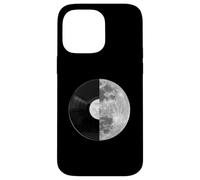 Custodia per iPhone 14 Pro Max Half Moon Vinyl Record Design - Music Lover Lunar Graphic