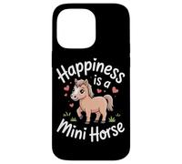Custodia per iPhone 14 Pro Max Happiness is a mini cavallo pony amante miniatura cavallo ragazze
