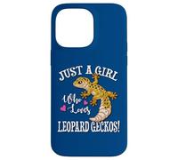 Custodia per iPhone 14 Pro Max Happy Reptile Just A Girl Who Loves Leopard Geckos Lover