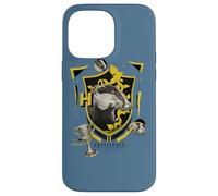 Custodia per iPhone 14 Pro Max Harry Potter Hufflepuff Magicial Mischief Level Up Crest