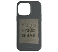 Custodia per iPhone 14 Pro Max Harry Potter Ministry of Magic Parchment