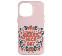 Custodia per iPhone 14 Pro Max Have A Berry Nice Day Retro Cute Strawberry Groovy Aesthetic