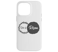 Custodia per iPhone 14 Pro Max He is Risen - Jesus Christ Resurrection Easter & Passover