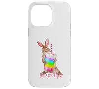 Custodia per iPhone 14 Pro Max Ho questo simpatico frullato motivazionale a forma di coniglietto arcobaleno