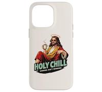 Custodia per iPhone 14 Pro Max Holy Chill Divertente Gesù Caffè Humor Sinning Ain't Winning