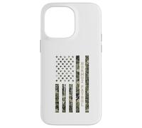 Custodia per iPhone 14 Pro Max Hormuz Patrol American Flag Camouflage USA Distressed