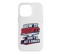 Custodia per iPhone 14 Pro Max How To Bunt, Hit a Dinger Funny Baseball Player Home Run Fun