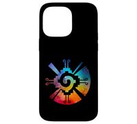 Custodia per iPhone 14 Pro Max Hunab Ku Aztec Maya Galaxy Simbolo