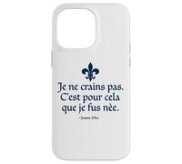 Custodia per iPhone 14 Pro Max I Am Not Afraid I Was Nat To Do This Joan of Arc Navy Ink