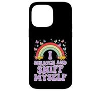 Custodia per iPhone 14 Pro Max I GRAFO E SNIFF MYSELF Divertente Adulto Umorismo Arcobaleno