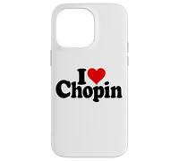 Custodia per iPhone 14 Pro Max I LOVE HEART CHOPIN FREDERIC POLISH COMPOSITORE