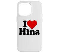 Custodia per iPhone 14 Pro Max I LOVE HEART HINA NOME SU UN TEE