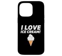 Custodia per iPhone 14 Pro Max I Love Ice Cream Party Outfit Vanilla Soft Serve Gelato Cone