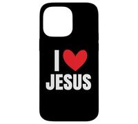 Custodia per iPhone 14 Pro Max I Love Jesus Nome Uomini Personalizzati Dio BFF Amico Bibbia Pregare