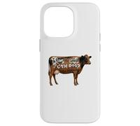 Custodia per iPhone 14 Pro Max I Love Morning Cow Poop Smell Funny Farmer Rancher Cow Lover