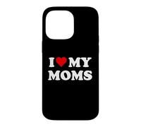 Custodia per iPhone 14 Pro Max I Love My Moms Gay Pride Two Moms are Better Than One Mother