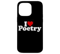 Custodia per iPhone 14 Pro Max I LOVE POESIE POESIE CUORE POETI