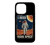 Custodia per iPhone 14 Pro Max I Need More Space Divertente Astronauta Pianeti Galaxy Universo