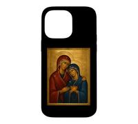 Custodia per iPhone 14 Pro Max Icona cattolica ortodossa di Sant'Anna e Maria Madre di Dio