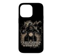 Custodia per iPhone 14 Pro Max If The Devil Isn't Bothering You... Men Christian Motorcycle