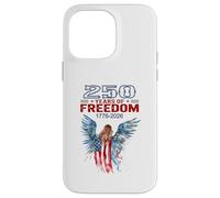 Custodia per iPhone 14 Pro Max Il 250° anniversario degli Stati Uniti celebra l'angelo e la bandiera patriottici
