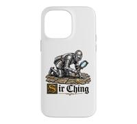 Custodia per iPhone 14 Pro Max Il cavaliere Sir Ching con la lente d'ingrandimento trova la