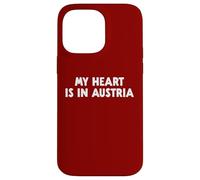 Custodia per iPhone 14 Pro Max Il mio cuore è in Austria