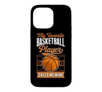 Custodia per iPhone 14 Pro Max Il mio giocatore di basket preferito mi chiama Mimi Matching Family