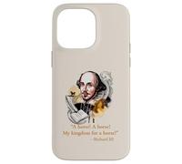 Custodia per iPhone 14 Pro Max Il mio regno per un cavallo citazione di Shakespeare