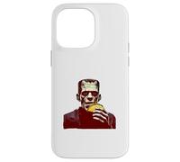 Custodia per iPhone 14 Pro Max Il mostro di Frankenstein mangia un taco, comico horror Food Mashup