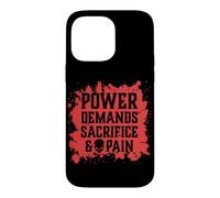 Custodia per iPhone 14 Pro Max Il potere del cranio malvagio richiede sacrificio e dolore Caos demoniaco inferno