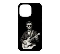 Custodia per iPhone 14 Pro Max Il presidente Abraham Lincoln suona la chitarra con gli occhiali da sole